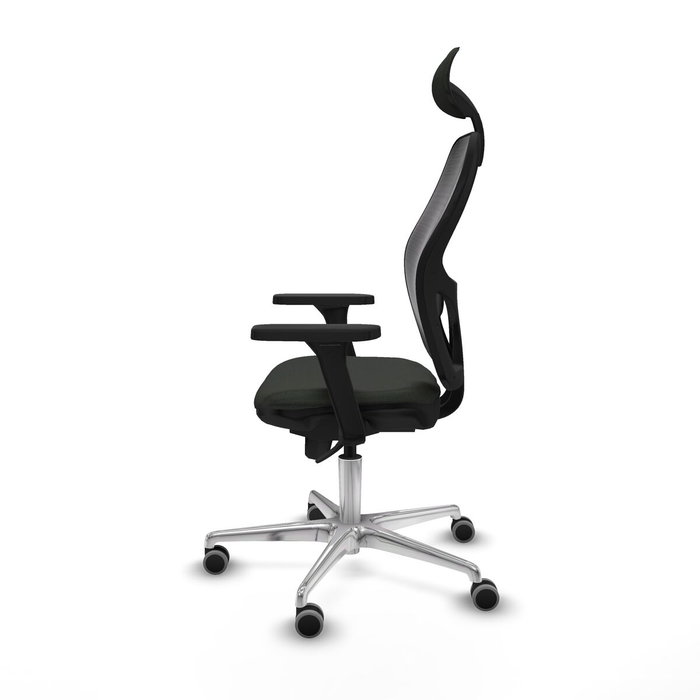 Piqueras y Crespo Chaise de Bureau avec Appui-tête Jorquera 3D086G1 Noir