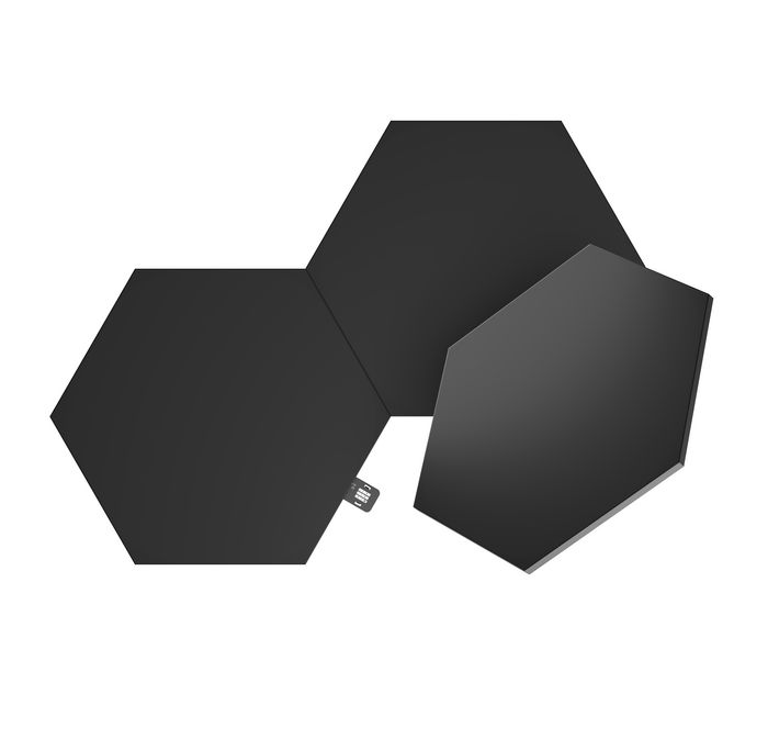Nanoleaf Shapes Black Hexagons Expansion Pack 3PK Nanoleaf Shapes Black Hexagons Expansion Pack 3PK