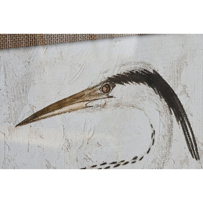 Home ESPRIT Cadre Verre Sapin Oiseau Oriental 70 x 4 x 100 cm (2 Unités)