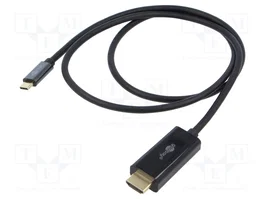 GOOBAY Câble USB-C vers HDMI 2.0, 1m, noir