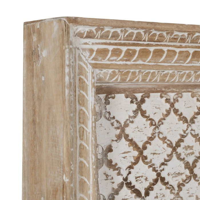BigBuy Home Miroir sur Pied Blanc Naturel Vertical 76 x 7 x 176,5 cm BigBuy Home Miroir sur Pied Blanc Naturel Vertical 76 x 7 x 176,5 cm