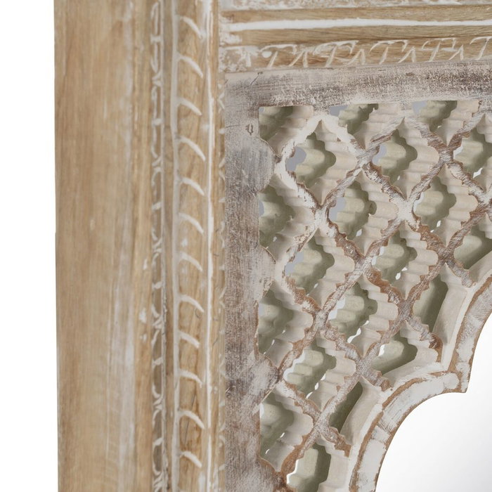 BigBuy Home Miroir sur Pied Blanc Naturel Vertical 76 x 7 x 176,5 cm BigBuy Home Miroir sur Pied Blanc Naturel Vertical 76 x 7 x 176,5 cm