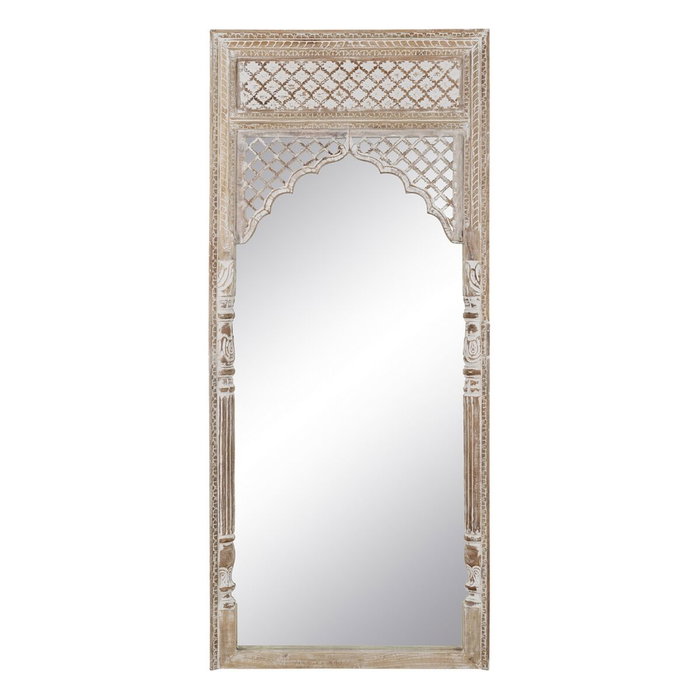BigBuy Home Miroir sur Pied Blanc Naturel Vertical 76 x 7 x 176,5 cm BigBuy Home Miroir sur Pied Blanc Naturel Vertical 76 x 7 x 176,5 cm