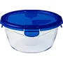 Pyrex 1451034 - Boîte de conservation ronde avec couvercle, 20 cm / 1,6 L, en verre borosilicate, allant au four et congélateur, hermétique et empilable