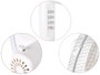 ARGON Ventilateur sur pied blanc avec boutons gris 45W