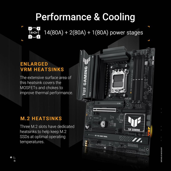 ASUS TUF GAMING B850-PLUS WIFI ATX Black