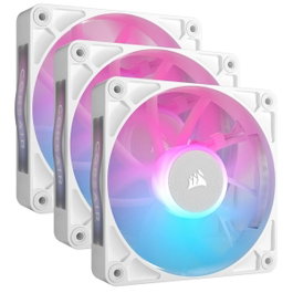 Corsair CO-9051022-WW Ventilateur de cabine Ø 12 cm (3 Unités) Blanc