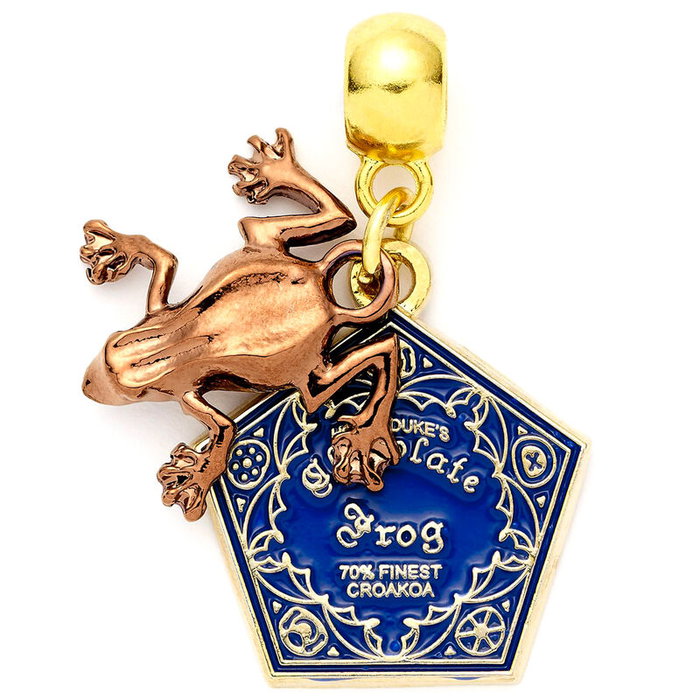 THE CARAT SHOP Figurine Charm Chocolate Frog Harry Potter - Carte de sorcier incluse - Dimensions : 95 mm x 60 mm x 15 mm