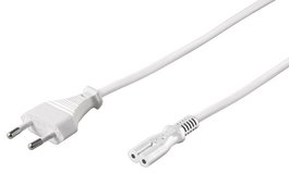 MicroConnect Cordon d'alimentation UE Type C vers C7, 0,5 m, Blanc