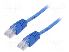 GEMBIRD Câble Ethernet Patch Cord Cat 5e U/UTP Bleu 1m