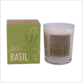 CERABELLA Bougie en verre BOTVASB Basilic