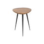 Jeu de 3 tables Noir Naturel Fer Bois d'acacia 86 x 81 x 43 cm (3 Unités)