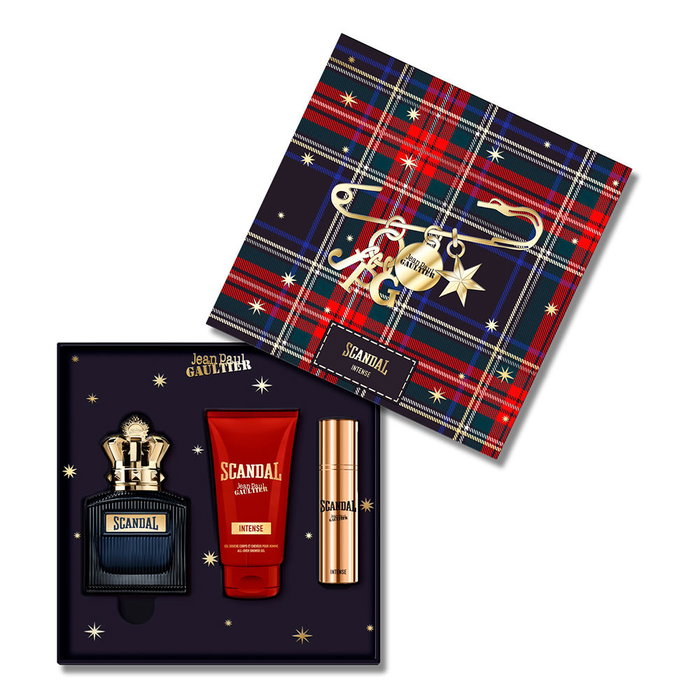 Jean Paul Gaultier Coffret Scandal Pour Homme Intense Eau de Parfum 100ml + Gel Douche 75ml Boisé Cuir Aromatique