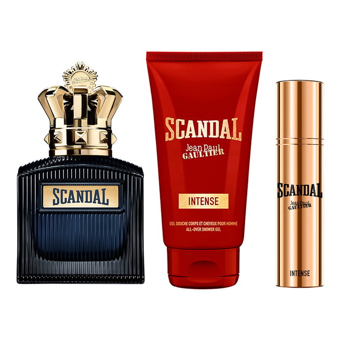 Jean Paul Gaultier Coffret Scandal Pour Homme Intense Eau de Parfum 100ml + Gel Douche 75ml Boisé Cuir Aromatique