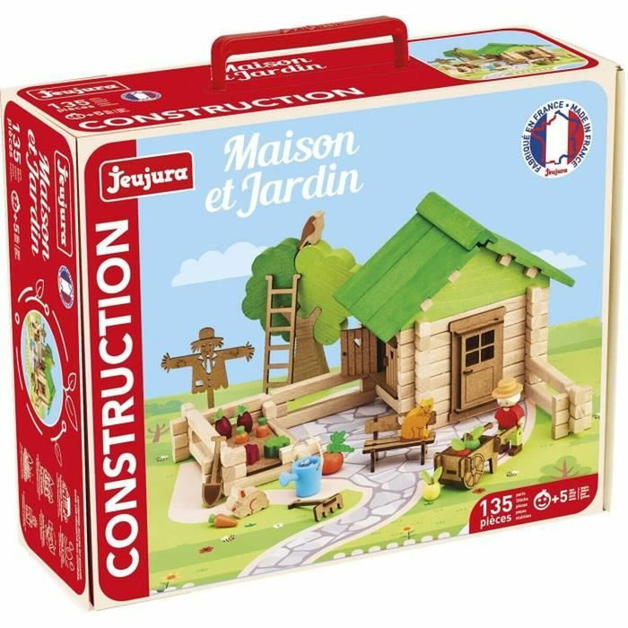 Jeujura Jeu de Construction Maison et Jardin - 135 Pièces