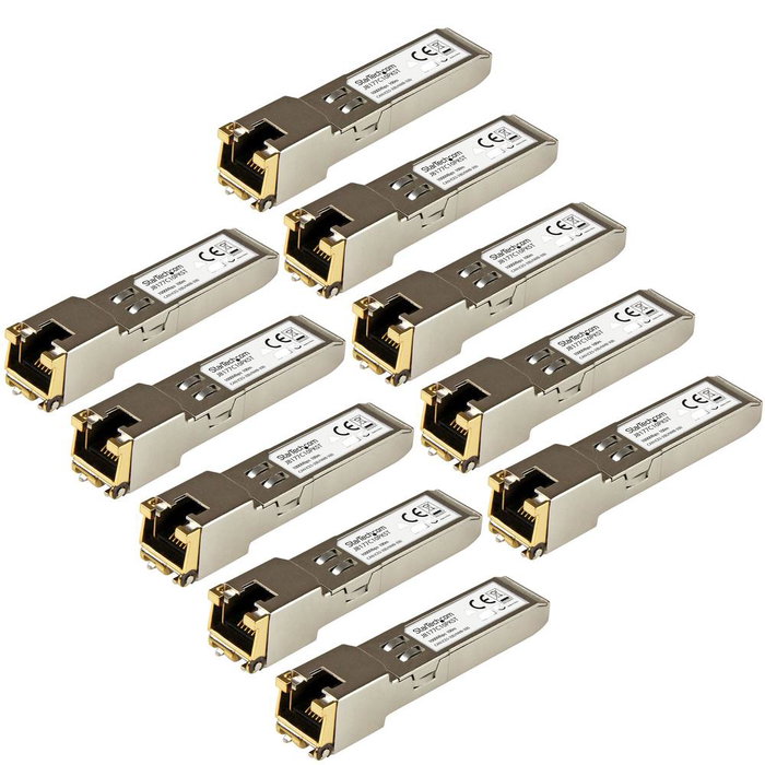 Startech Modulo Transceptor SFP J8177C10Pkst compatible HP 1 Gbps 100m RJ-45