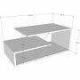 BigBuy Home Table basse Cayenne rectangulaire anthracite