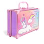 Martinelia Maletin Viaje Little Unicorn 85504 Aquarius Cosmetic - Coffret Maquillage Enfant 18 Fards, 4 Vernis, 3 Fards à Joues, 2 Rouges à Lèvres