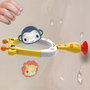 Fisher-Price Deqube - Panier de bain avec 3 peluches (singe, panda, lion) et ventouse, jouet pour bébé dès 12 mois