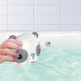 Fisher-Price Deqube - Panier de bain avec 3 peluches (singe, panda, lion) et ventouse, jouet pour bébé dès 12 mois
