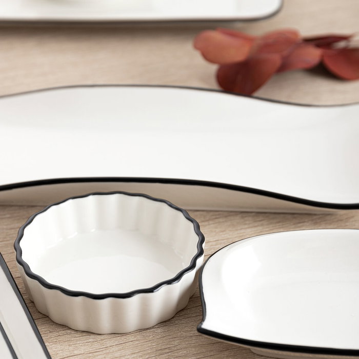 Quid Tapa Montadito Porcelana Gastro Black 15,5x10 cm (12 Unidades) Quid Tapa Montadito Porcelana Gastro Black 15,5x10 cm (12 Unidades)