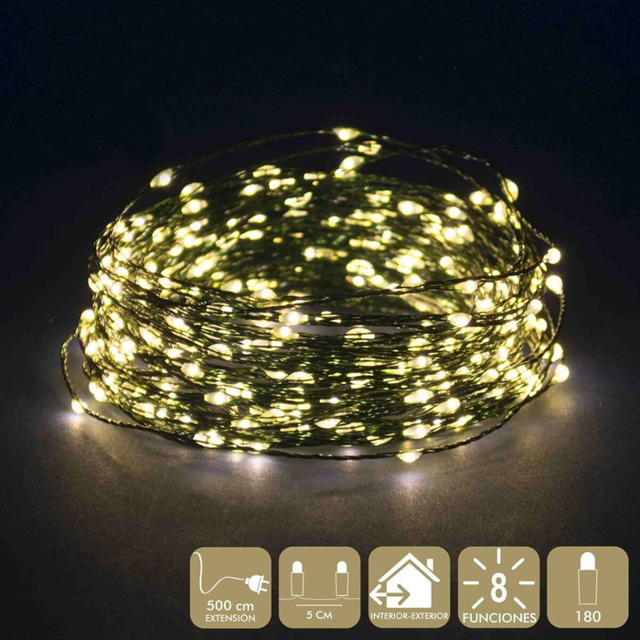 BigBuy Home Guirlande lumineuse LED Vert tendre