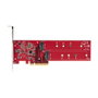 Startech Tarjeta Interfaz Dual M.2 PCIe 4.0 - 2 SSD NVMe/AHCI - 7,8 GB/s - RAID 0/1/JBOD - Pcie - Carte - B