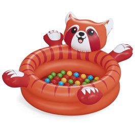 Bestway 52702 Piscine de Balles Sol Aéré Gonflable Enfant Panda 107x94x58 cm +2 Ans Intérieur et Jardin