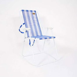 Ociotrends Silla playa - Chaise de pliage plage 53x44x88 cm avec dossier réglable, pour adulte