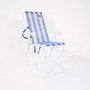 Ociotrends Silla playa - Chaise de pliage plage 53x44x88 cm avec dossier réglable, pour adulte