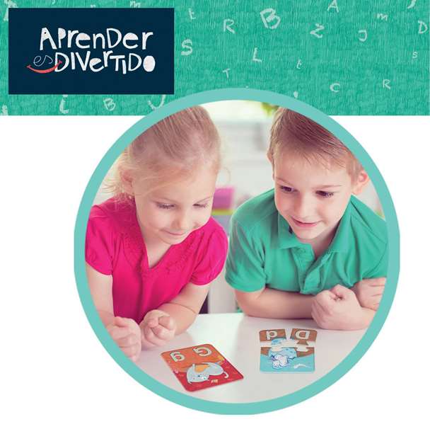 Educa - Juego Aprender es Divertido El Abecedario - Jeu éducatif pour apprendre l'alphabet en espagnol avec 81 pièces emboîtables - De 3 à 5 ans