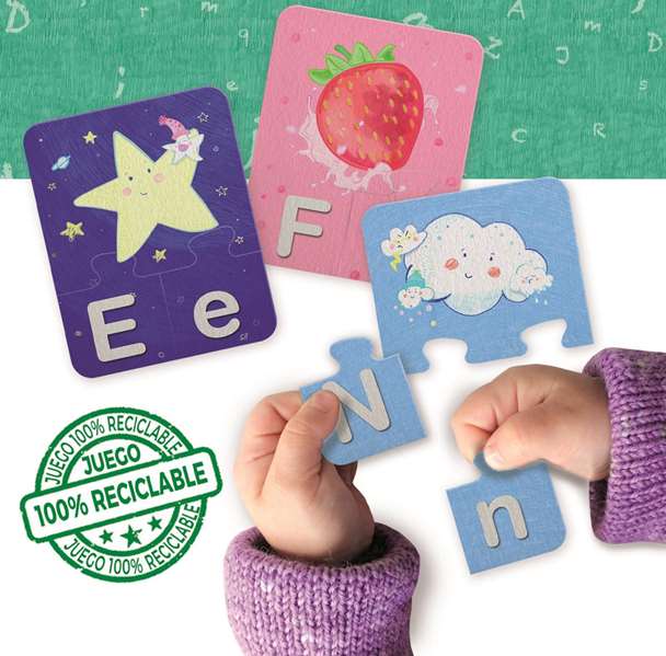 Educa - Juego Aprender es Divertido El Abecedario - Jeu éducatif pour apprendre l'alphabet en espagnol avec 81 pièces emboîtables - De 3 à 5 ans