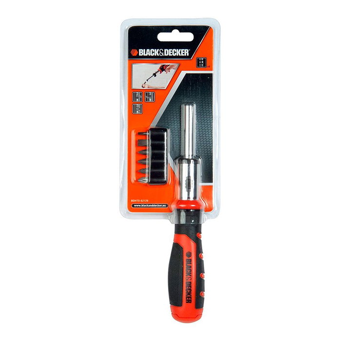 Jeu d'embouts avec tournevis Black & Decker BDHT0-62129 6 Pièces
