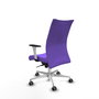 Piqueras Y Crespo Chaise Albacete Confidente Lila avec Mécanisme Synchrone et Base Aluminium