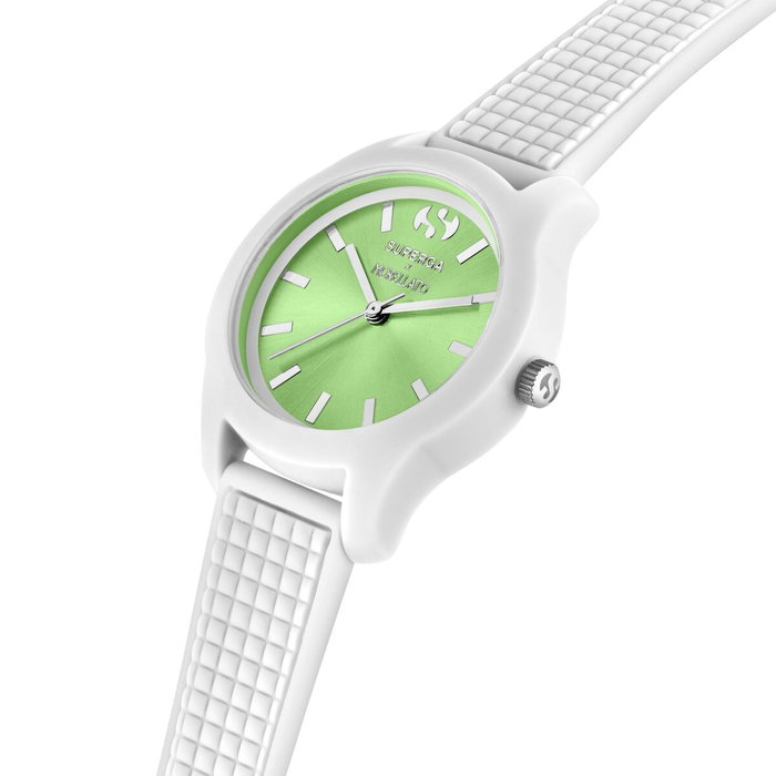 Morellato R0151174504 avec cadran vert et bracelet blanc