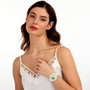 Morellato R0151174504 avec cadran vert et bracelet blanc