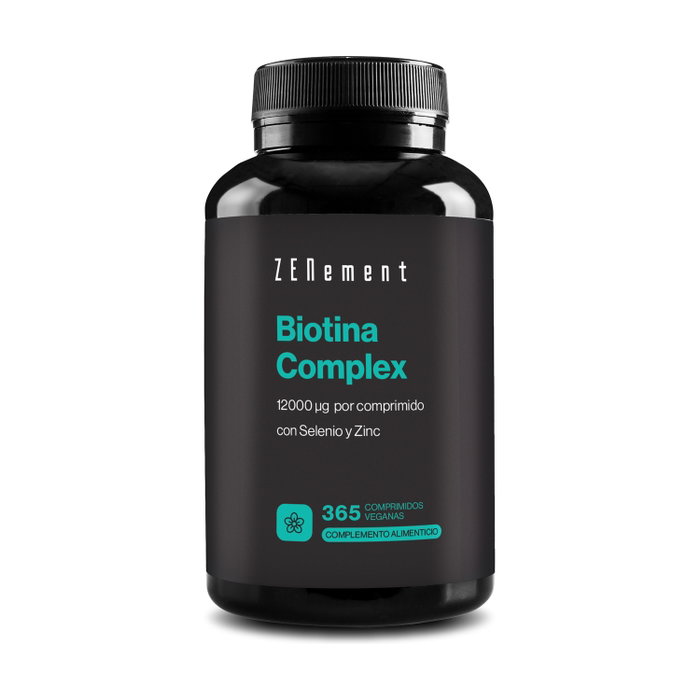 ZENEMENT Biotina Complex avec sélénium et zinc, 365 comprimés