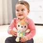Vtech Baby Vtech-Lumi Chant'Ourson - Hochet d'éveil musical et lumineux en tissu pour bébé, bouton cœur avec phrases et billes sonores