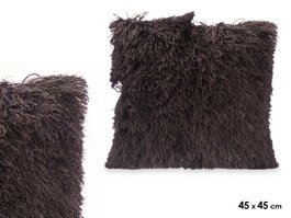 GIFTDECOR Lot de 6 coussins gris foncé 45cm