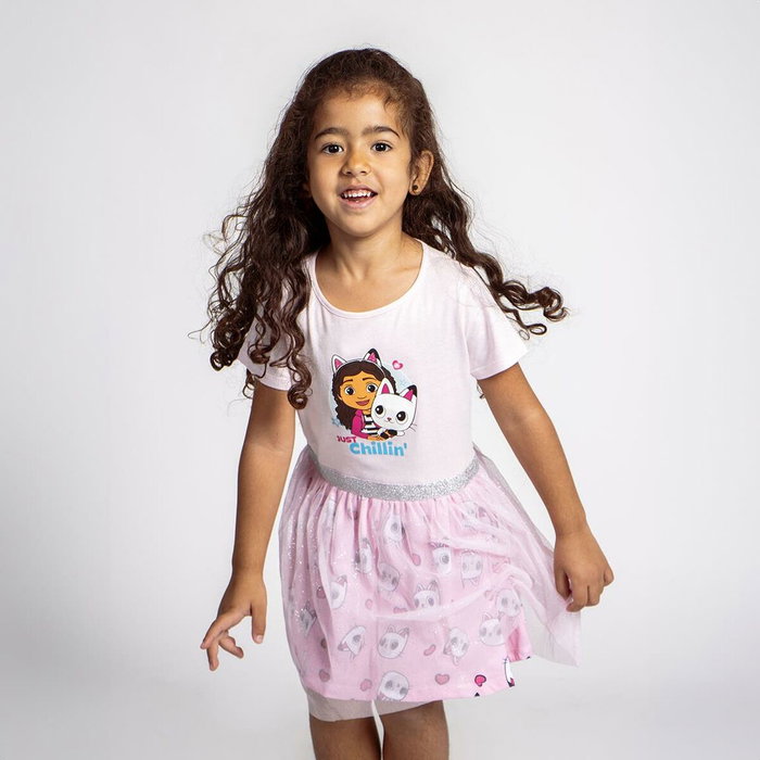 Robe Gabby's Dollhouse Rose 2 ans Robe Gabby's Dollhouse Rose 2 ans