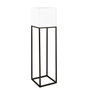 BigBuy Home Lampadaire Block Blanc Gris E27 38 x 38 x 155 cm