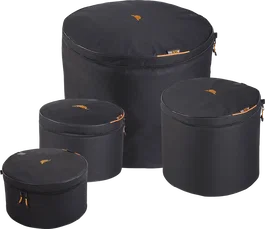 Tobago Kit Housse Batterie 13" 16" 22" 14x6,5" Noir Polyster600D - APRT22