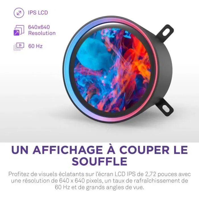 NZXT RL-KR36E-B2 Kraken Elite 360 Watercooling AIO - Écran LCD IPS 2.72" - Ventilateurs RGB - Noir - Compatible Intel LGA 1700/AMD AM5 NZXT RL-KR36E-B2 Kraken Elite 360 Watercooling AIO - Écran LCD IPS 2.72" - Ventilateurs RGB - Noir - Compatible Intel LGA 1700/AMD AM5