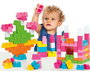 Molto - Jeu de construction 90 pièces dans un bocal rose - À partir de 1 an