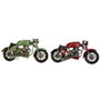 Home ESPRIT Figurine Décorative Vintage Rouge Vert (2 Unités)