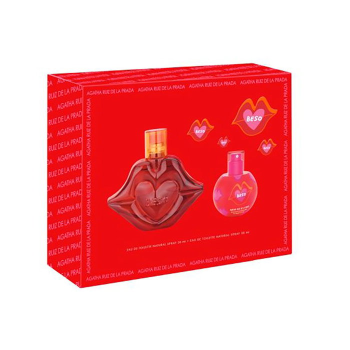 Agatha Ruiz De La Prada Agatha Beso - Coffret Eau de Toilette 100 ml et Mini Parfum 30 ml Agatha Ruiz De La Prada Agatha Beso - Coffret Eau de Toilette 100 ml et Mini Parfum 30 ml