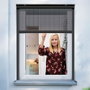 Schellenberg Moustiquaire enroulable, anthracite, 100 x 160 cm