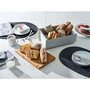 Alessi Mattina BG03 WG - Panetière avec planche à découper intégrée en acier et résine - Conçu par Big-Game - Objet polyvalent pour le pain et le petit-déjeuner