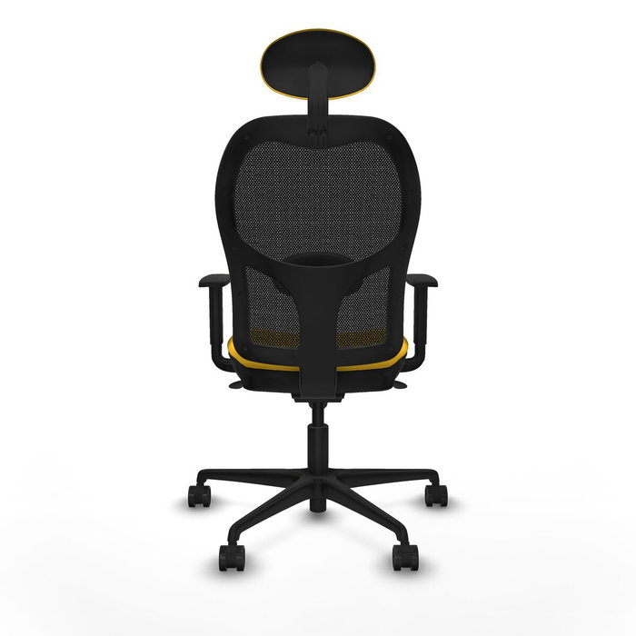 Piqueras y Crespo Chaise de Bureau avec Appui-tête 1D036N1 Jaune