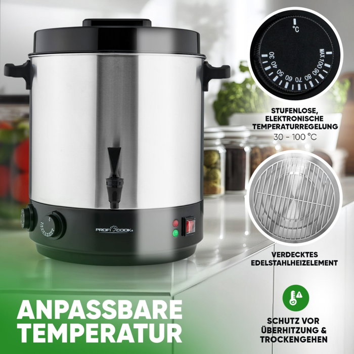 Proficook PC-EKA 1283 Machine de conservation et de boissons chaudes Proficook PC-EKA 1283 Machine de conservation et de boissons chaudes